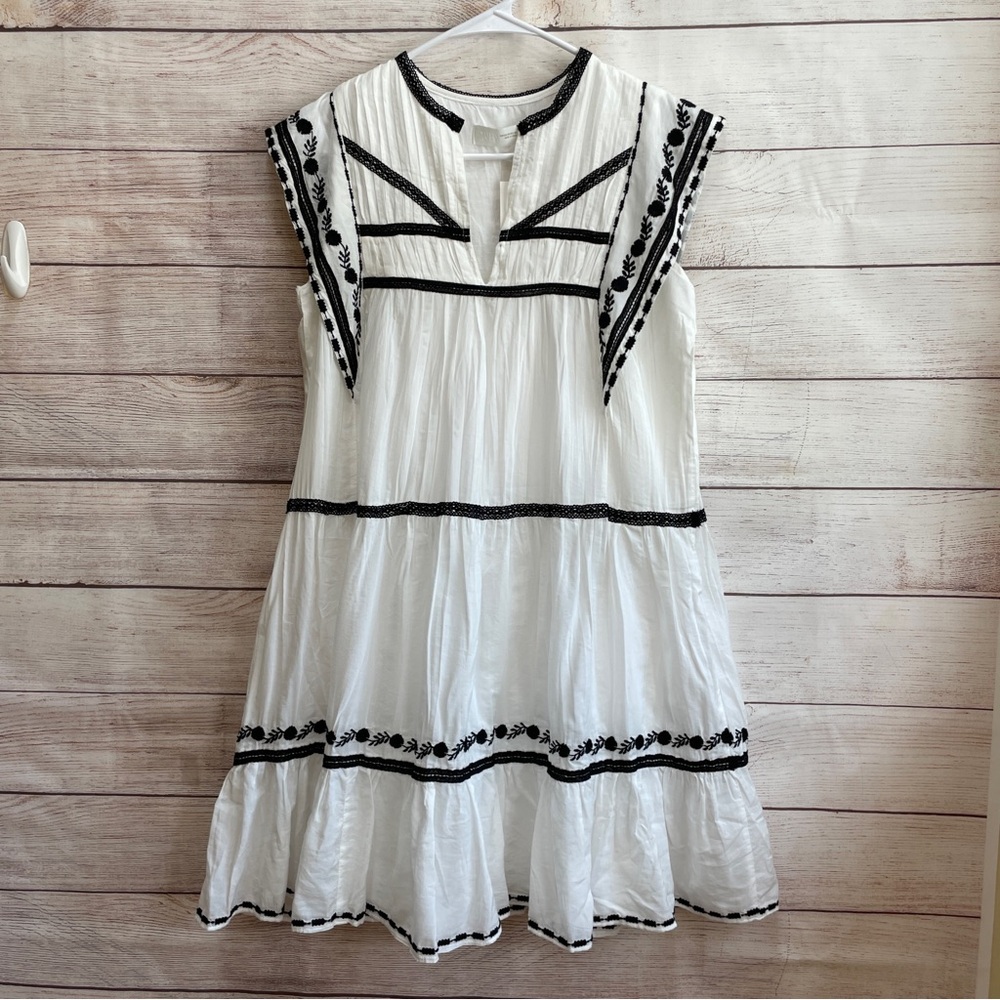 NEW‎ WITH TAGS ZARA EMBROIDERED BABY DOLL DRESS